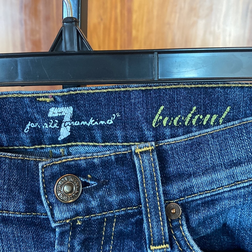 7 For All Mankind Size 25 Medium Wash Bootcut Jeans - Picture 4 of 6